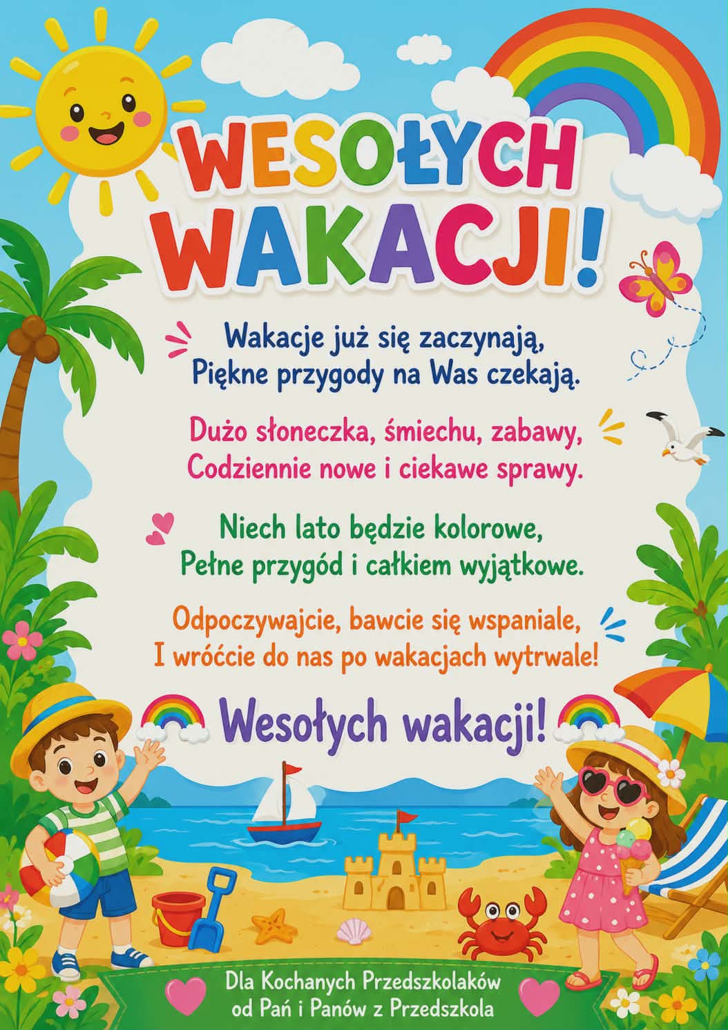 życzenia wakacyjne
