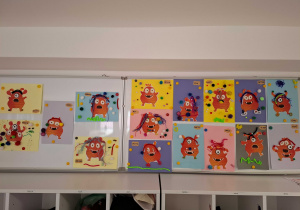 Praca plastyczna- potworki.